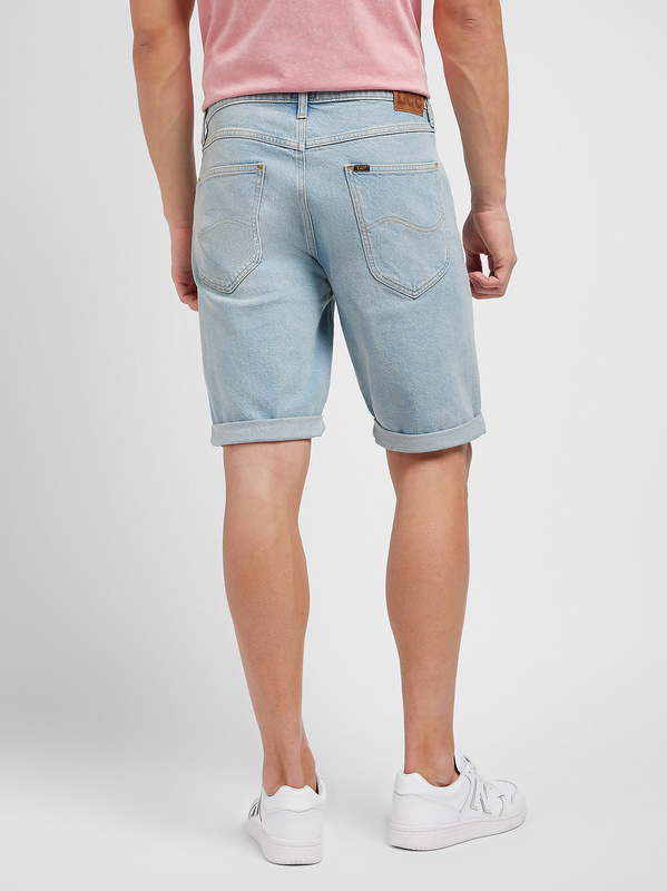 MESKIE SPODNIE LEE 5 POCKET SHORT LAKE RAIN 112349237