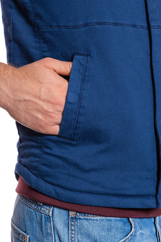 WRANGLER KNITTED VEST NAVY W6526LD35