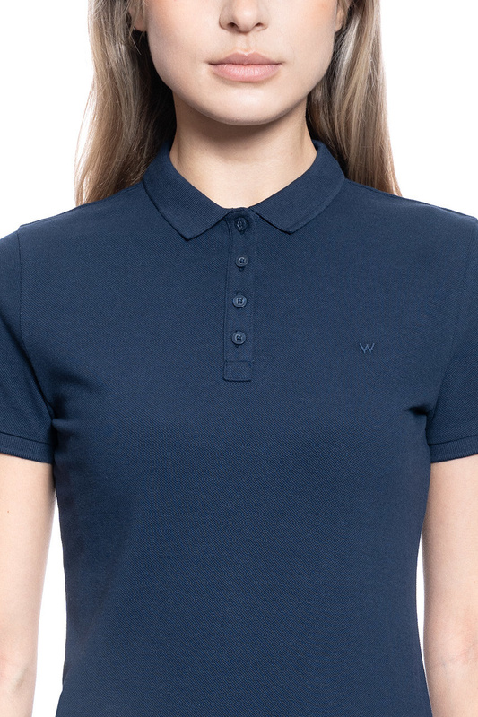 DAMSKA KOSZULKA POLO WRANGLER POLO NAVY W7Q1K4114 112132073