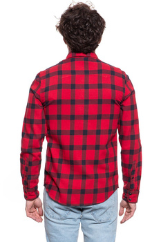 KOSZULA MĘSKA W KRATĘ LEE RIDER SHIRT WARP RED L856OEKG 112122576