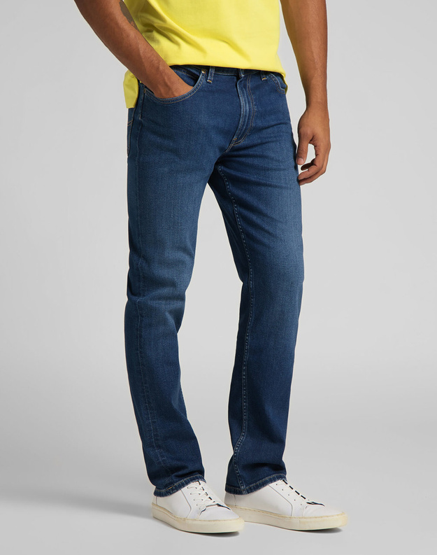 LEE BROOKLYN STRAIGHT MĘSKIE SPODNIE JEANSOWE MID WORN IN RAY L452NOWH 112110169