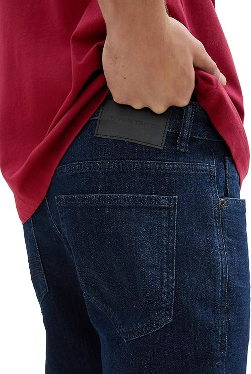 Męskie Spodnie Jeansowe Tom Tailor TOM TAILOR Josh slim Rinsed Blue Denim 1042340 10138