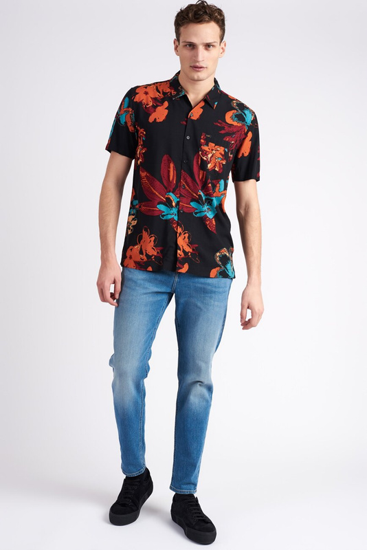 LEE SEASONAL SS SHIRT MĘSKA KOSZULA NA CO DZIEŃ BLACK L66DOC01 112116355