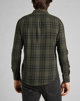 LEE LEESURE SHIRT MĘSKA KOSZULA SERPICO GREEN L66NMDOJ 112140558