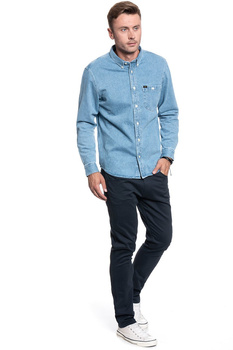 LEE RIVETED SHIRT MĘSKA KOSZULA JEANSOWA FADED BLUE L66IEOOF 112116425