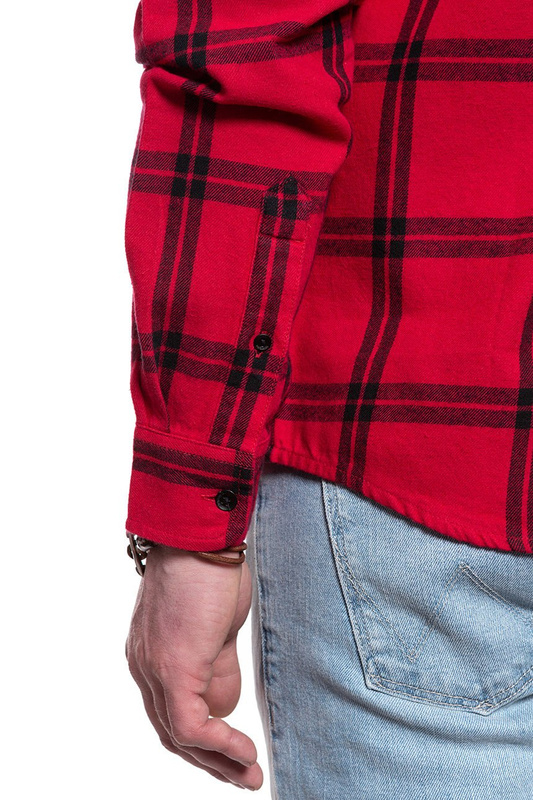 MĘSKA KOSZULA WRANGLER LS 1PKT SHIRT CRIMSON RED W5A1T2X51 112129989