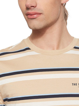 LEE STRIPES MĘSKI T-SHIRT KOSZULKA Z KRÓTKIM RĘKAWEM DUST BEIGE L63BJELP 112114964