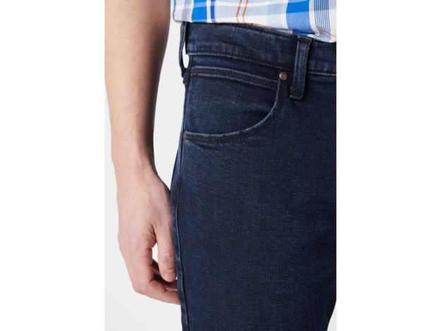 WRANGLER REGULAR MĘSKIE SPODNIE JEANSOWE JEANSY BLUE BLACK W10GKF097 112125977