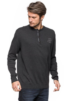 MĘSKI SWETER TOM TAILOR HENLEY WITH RIB DETAILS 3018989.00.10 COL. 2572