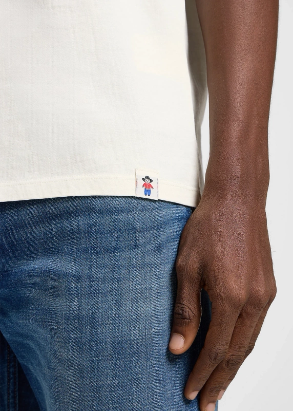 MESKA KOSZULKA LEE SS HENLEY SHIRT ECRU 112363862