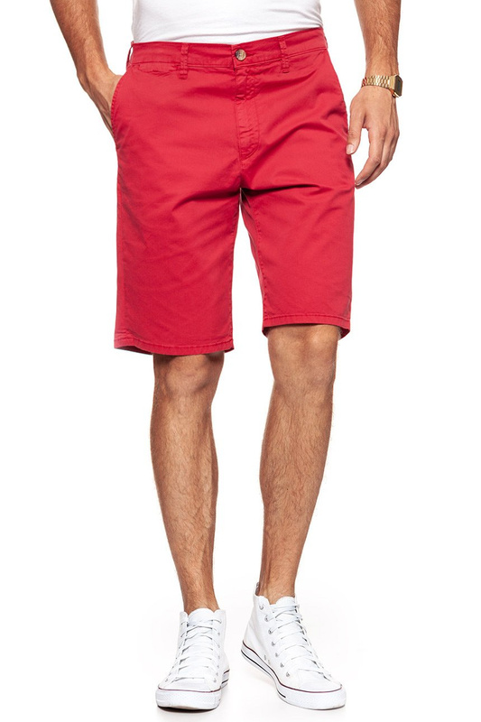 KRÓTKIE SPODENKI WRANGLER CHINO SHORT SCARLET RED W14AMM14A 112126566