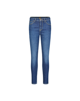 LEE DAMSKIE SPODNIE JEANSOWE SCARLETT HIGH ZIP INDIGO REALNES 112355547 L31B016319