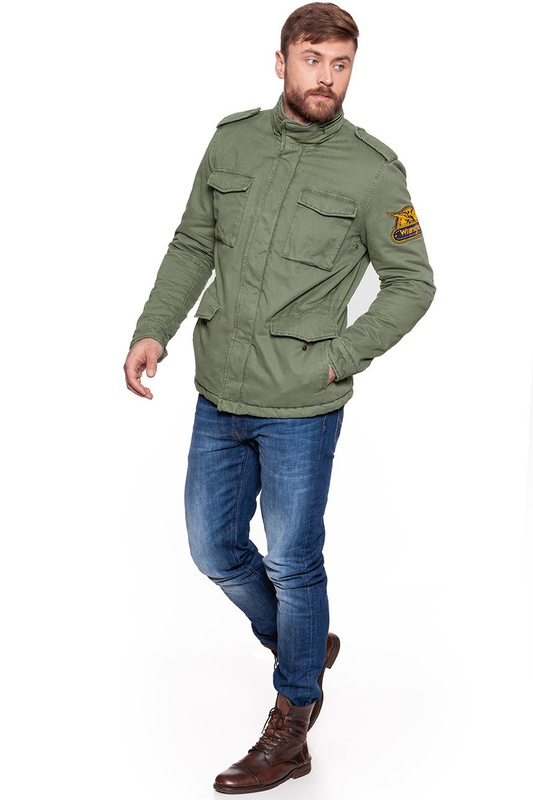 WRANGLER FIELD JACKET DUSTY OLIVE W4730VR45 112129027