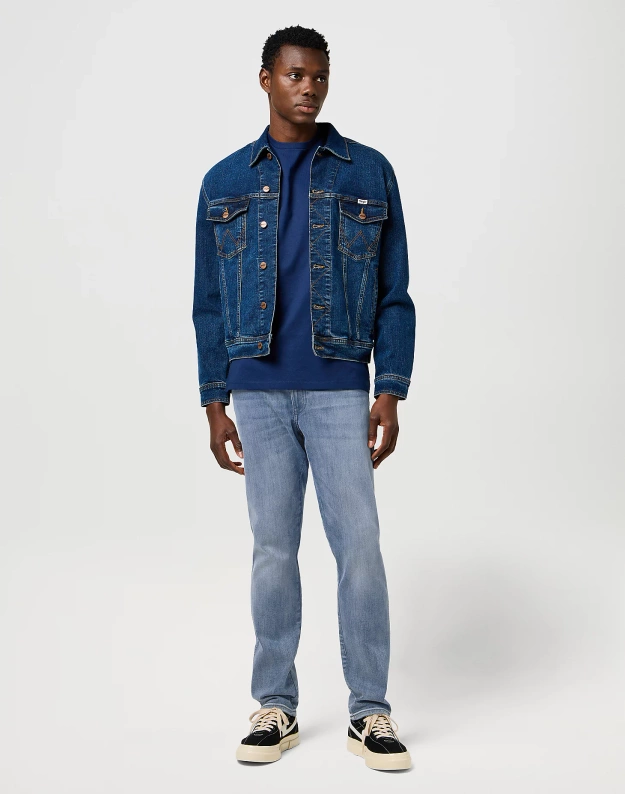 MESKIE SPODNIE WRANGLER RIVER GREY LIGHT 112373002