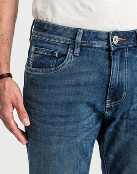 Męskie Spodnie Jeansowe Marvin Straigh Used Mid Stone Blue Denim Proste 1047981 10119