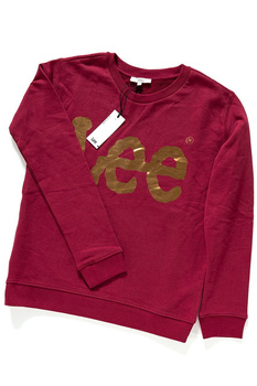 LEE LOGO CREW GLITTER RHUBARB RED L53VJSGB 112112575