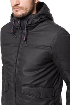 TOM TAILOR WAX COTTON SCHOOL JACKET BLACK 3522242.00.12 COL. 2999