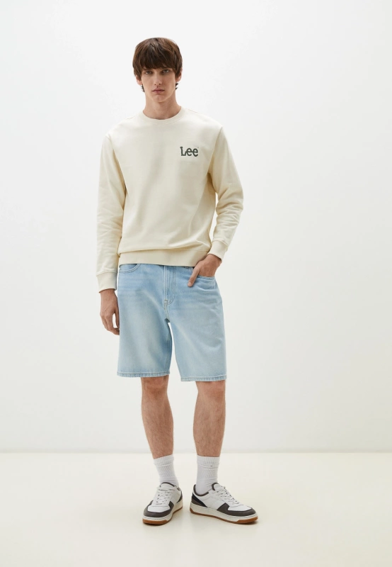 LEE MĘSKA BLUZA WOBBLY LEE SWS ECRU 112341666 L81M016990
