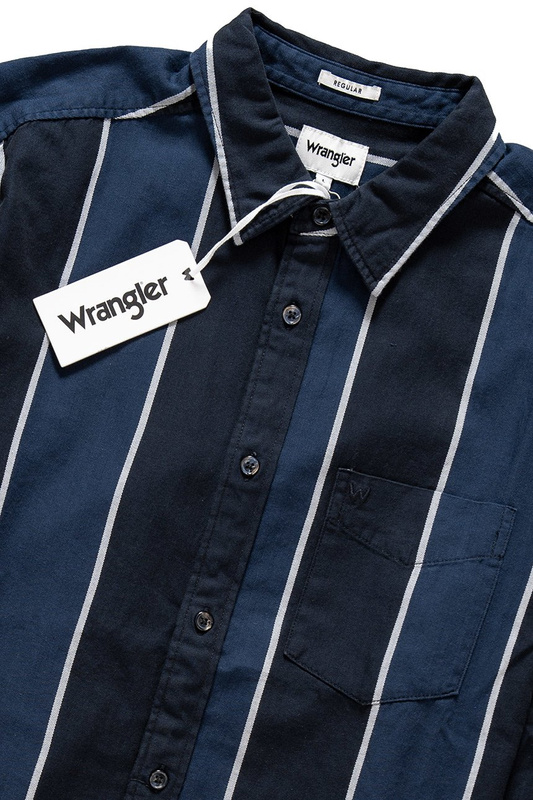 KOSZULA WRANGLER LS 1PKT SHIRT DARK NAVY W5760MZAE 112129439