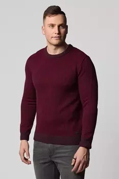 LEE BASIC CREW KNIT MĘSKI SWETER KLASYCZNY AUBERGINE L83IAEKA 112122368