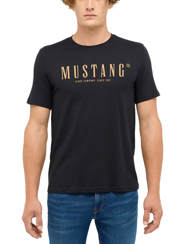 Męski T-Shirt Mustang Style Austin Jet Black 1017125 4188