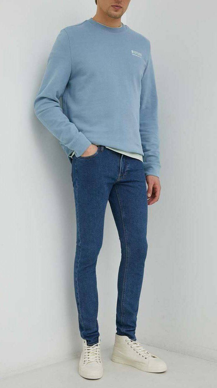 LEE MALONE MĘSKIE SPODNIE JEANSOWE STONE BLUE MID L736BKB84 112331752