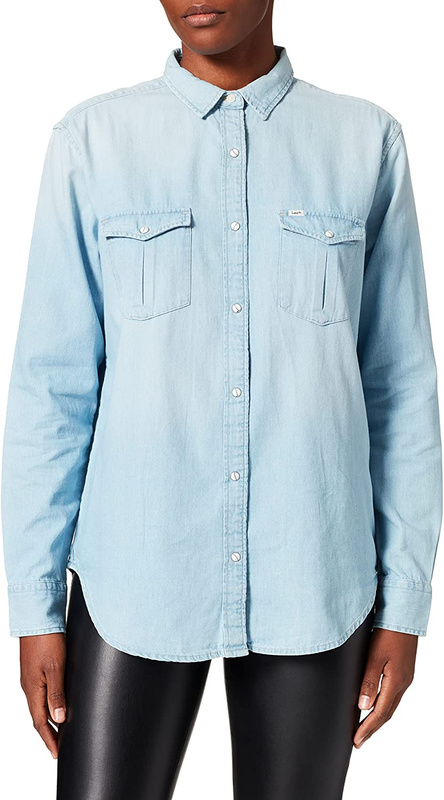 KOSZULA DAMSKA LEE REGULAR WESTERN HEATHER BLUE L46CBILI 112110827