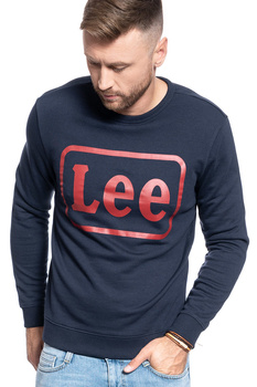 BLUZA MĘSKA LEE LOGO CREW SWS NIGHT SKY L80JFBSJ 112121401