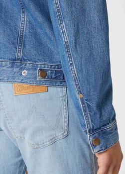 WRANGLER REGULAR JACKET MĘSKA KURTKA JEANSOWA BORA BLUE W443Q318F 112128870
