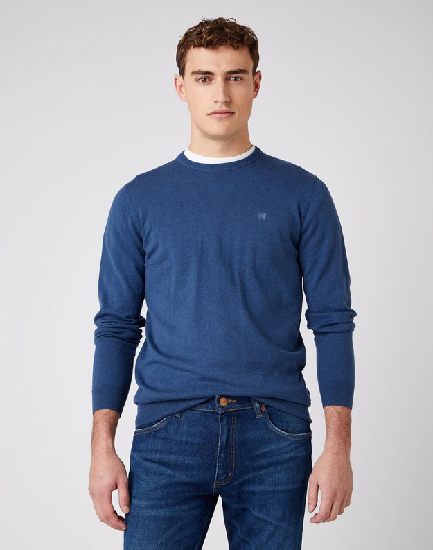 WRANGLER CREW KNIT DARK DENIM W8A02PXTG 112141657