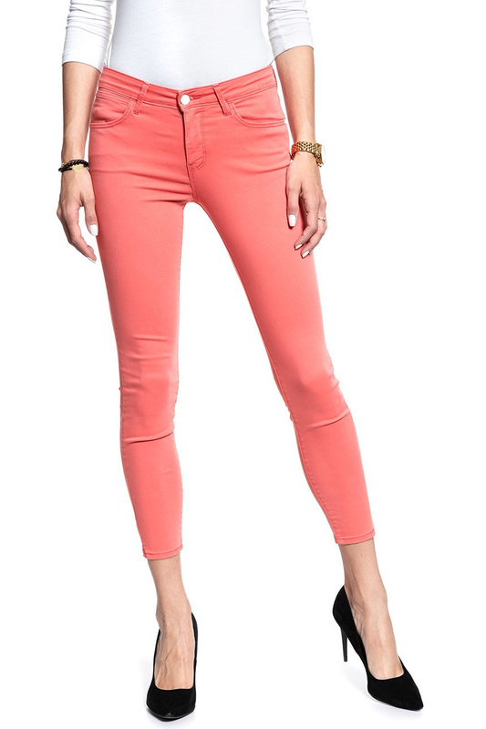 SPODNIE WRANGLER DAMSKIE SKINNY CROP CORAL W28MHL12B 112128458