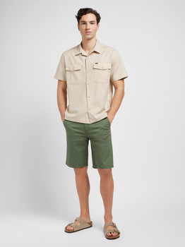 LEE MĘSKIE SZORTY MATERIAŁOWE LEE REGULAR CHINO SHORT OLIVE GROVE 112351272