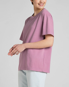 LEE RELAXED CREW TEE DAMSKA KOSZULKI Z NADRUKIEM LOGO NADRUK T-SHIRT PANSY L43ULM63 112322419