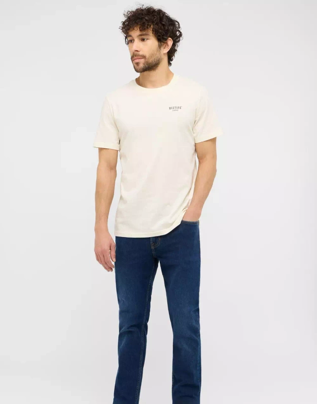 Męskie Spodnie Jeansowe Mustang Style Vegas Slim Denim Blue 1015856 5000 801
