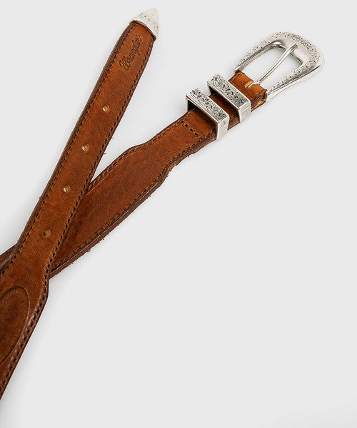 WRANGLER SALOON BELT DAMSKI PASEK SKÓRZANY COGNAC W0B88U181 112125584