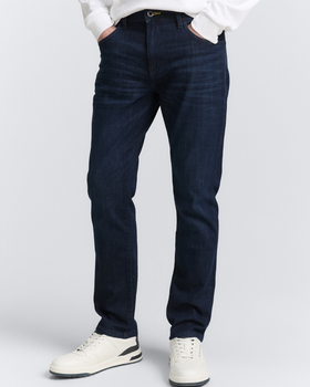 Męskie Spodnie Jeansowe Tom Tailor TTJOSH REGULAR Clean Rinsed Blue Denim 1048363 10115