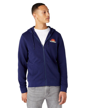 WRANGLER ZIP THRU RAINBOW MĘSKA BLUZA ROZPINANA LOGO MEDIEVAL BLUE W6J0ILX9I 112146207