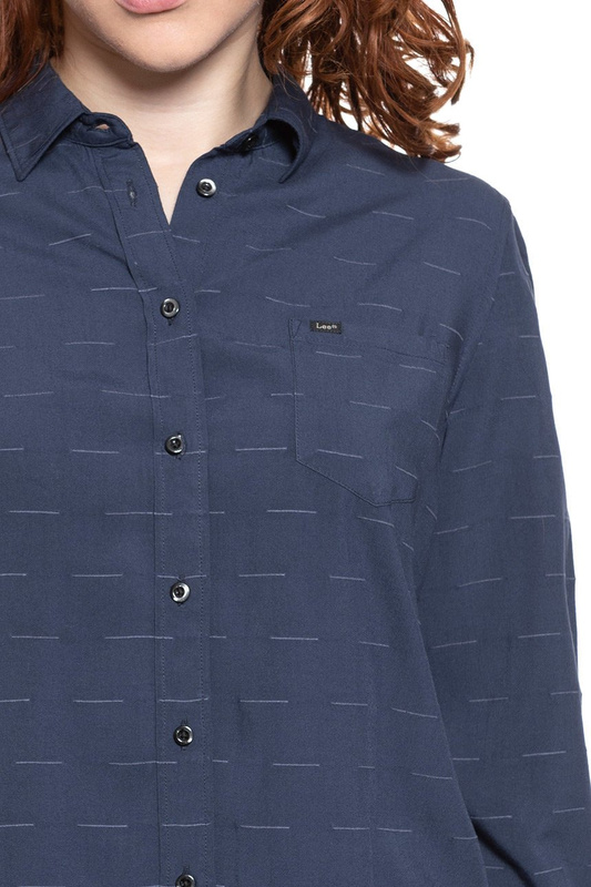 KOSZULA DAMSKA LEE ONE POCKET SHIRT MIDNIGHT NAVY L46BPOMA 112110803
