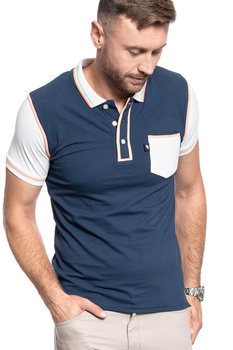 MĘSKA KOSZULKA POLO WRANGLER 1 PKT CHECK SHIRT OMBRE BLUE W5A18R154 112129970