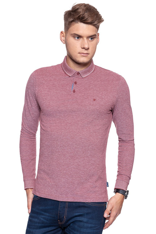 WRANGLER LS REFINED POLO BIKING RED W7A87K52G