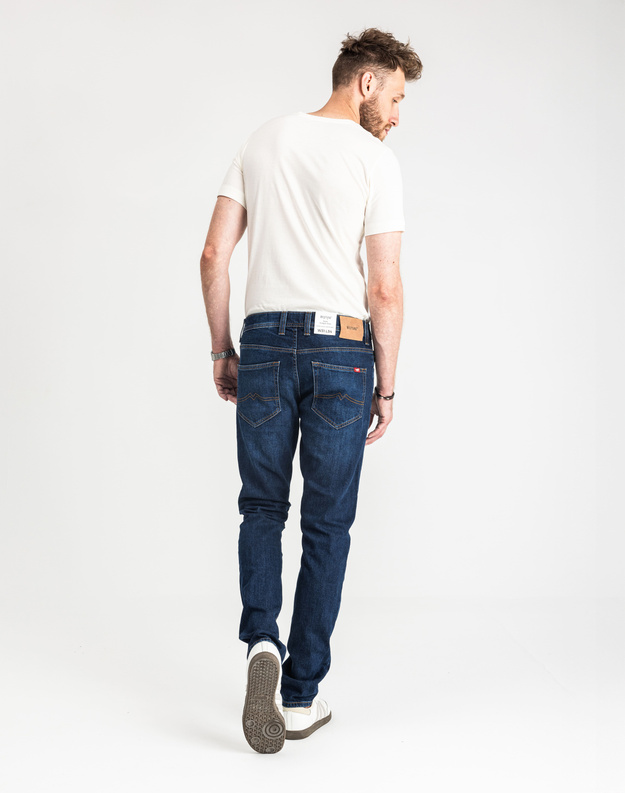 MUSTANG OREGON SLIM MĘSKIE SPODNIE JEANSOWE JEANSY DŻINSY  DENIM BLUE 1015041 5000 982