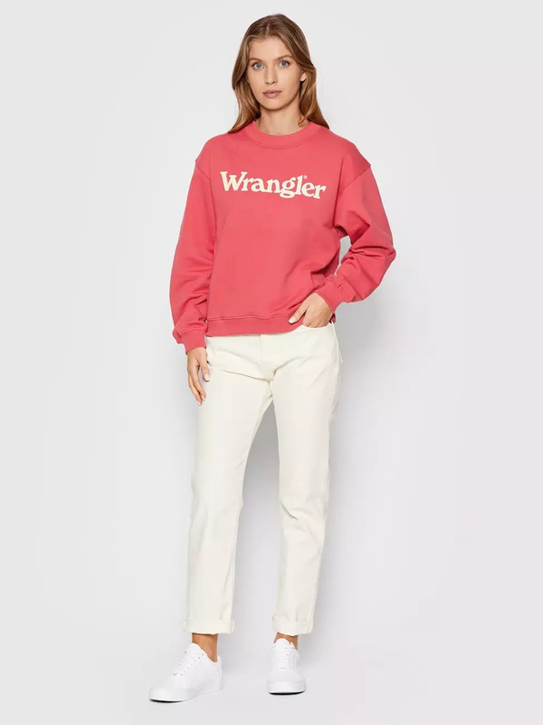 WRANGLER RETRO SWEAT DAMSKA BLUZA KLASYCZNA LOGO HOLLY BERRY W6N0HAXGH 112146216