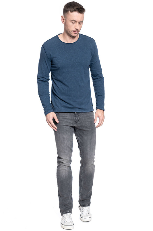 MUSTANG SLUB LONGSLEEVE DRESS BLUES 1007080 5334
