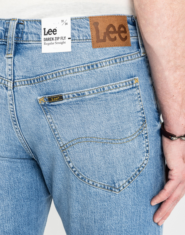 MESKIE SPODNIE  LEE DAREN HORIZON BLUE 112367189