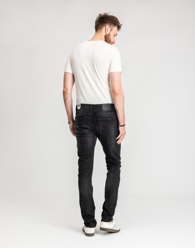 Męskie Spodnie Jeansowe Marcus Felix 2221 Jeans Black Night Wash 14-200311