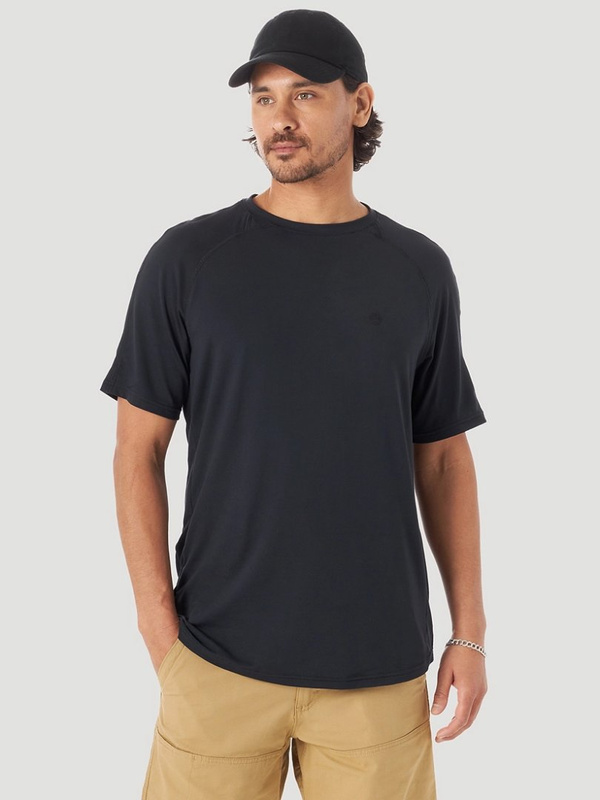 WRANGLER ATG SS PERFORMANCE TEE MĘSKI T-SHIRT KOSZULKA LOGO JET BLACK WA7BDUX6B 112132597