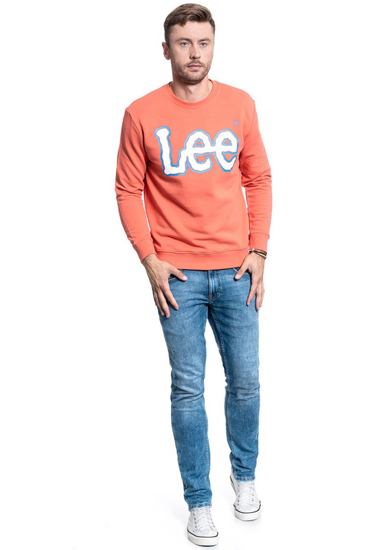 BLUZA LEE LOGO SWS BURNED RED L82VWOLB 112122228