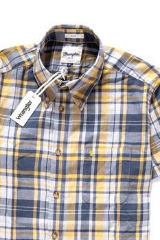 WRANGLER S/S 1 PKT SHIRT KOSZULA MĘSKA KRÓTKI RĘKAW WRANGLER YELLOW W5960MG04