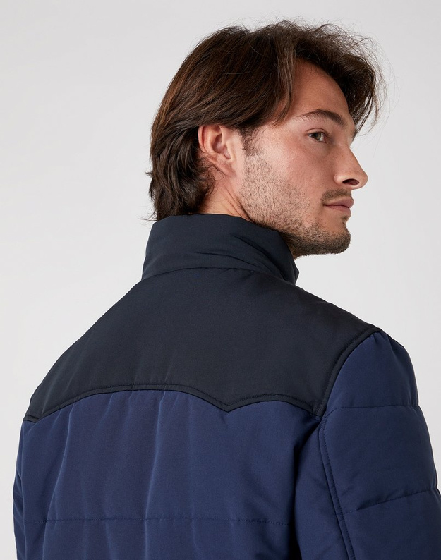 KURTKA PRZEJŚCIOWA WRANGLER TRANSITIONAL PUFFER NAVY W4E2WW114 112129123