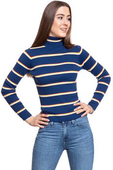DAMSKI SWETER WRANGLER TURTLE NECK BLUE DEPTHS W8N0PWXJY SAMPLE 112132401
